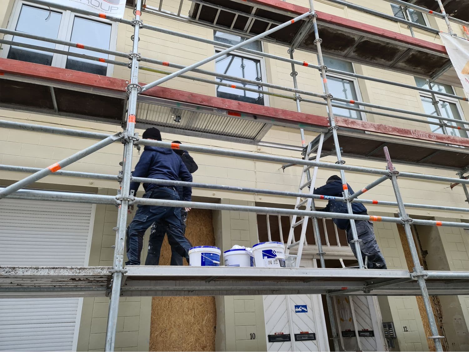 Peinture à Koekelberg - Pienture Koekelberg 1