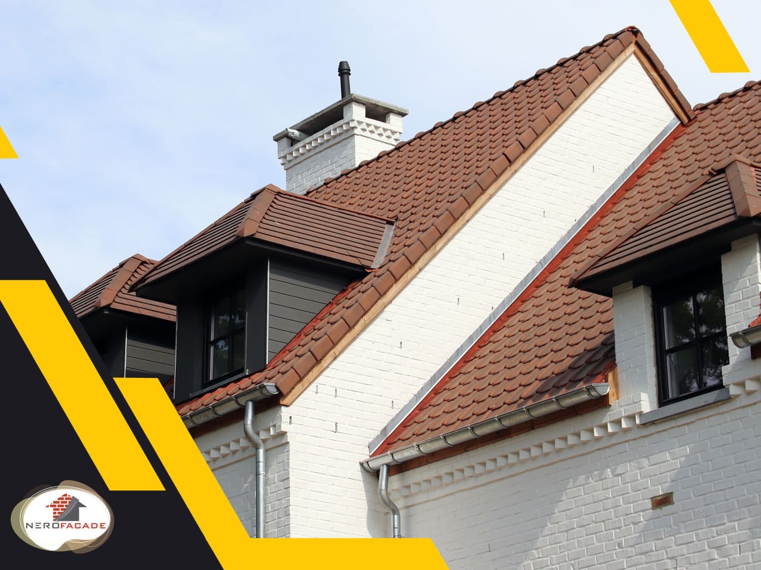 Installation de bardeau composite haut de gamme sur villa moderne